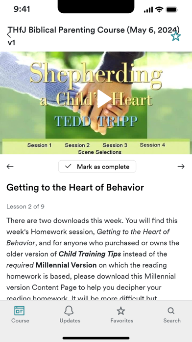 Training Hearts Parenting Screenshot