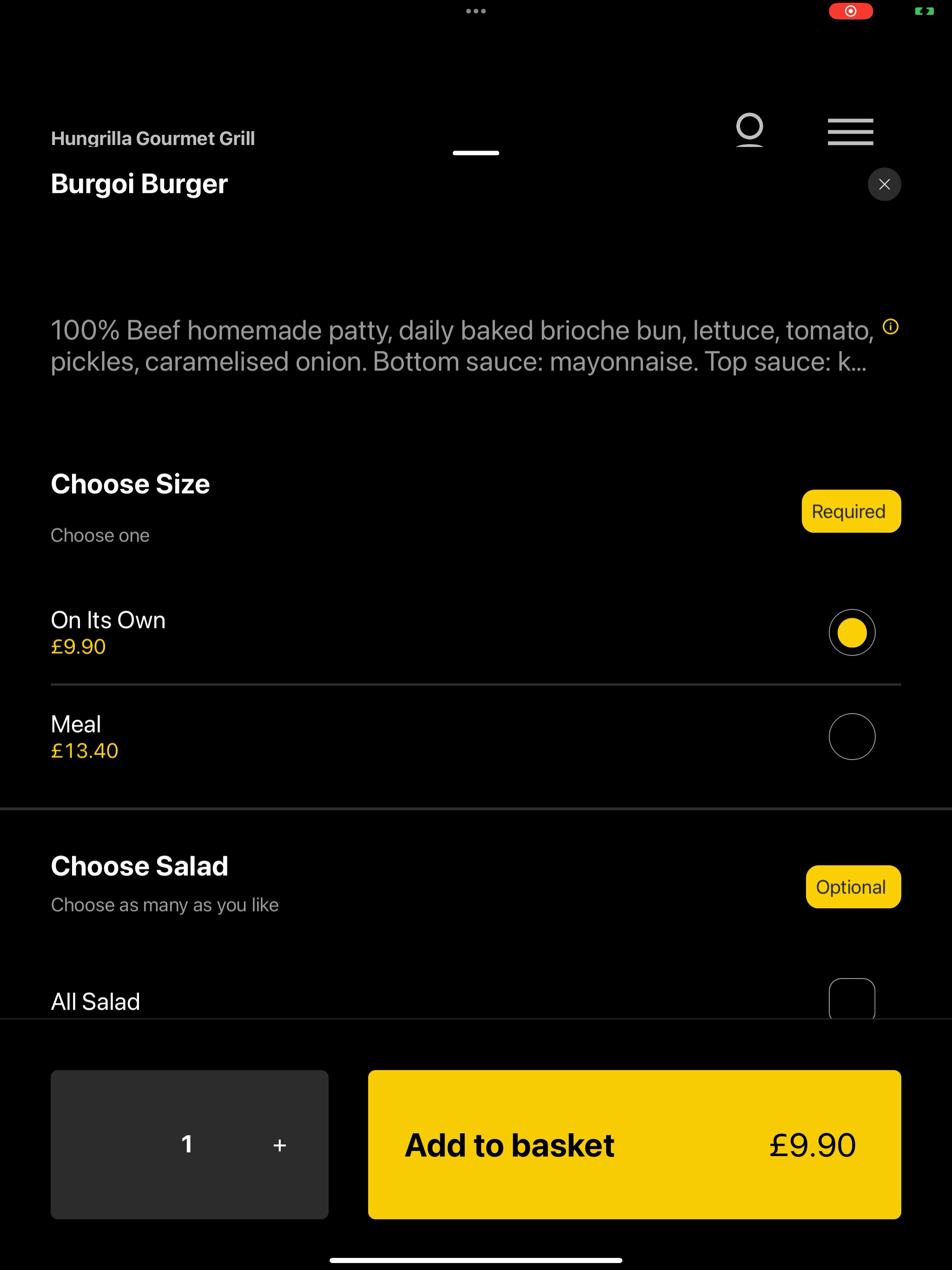 Hungrilla Gourmet Grill M screenshot 8