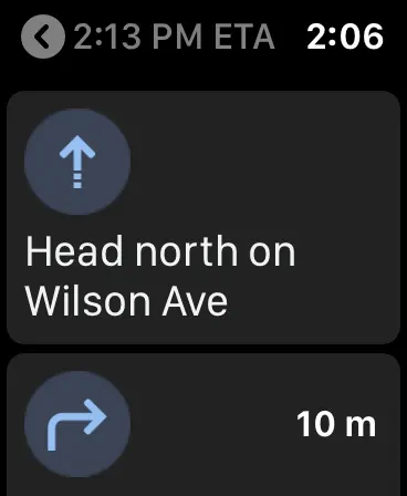 Google Maps Watch screenshot 1