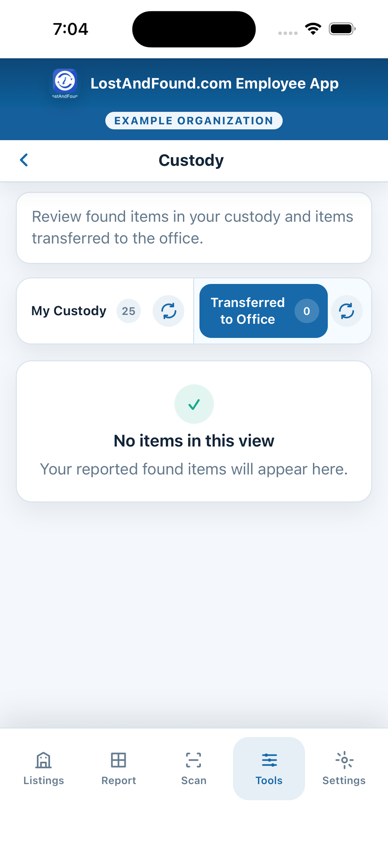 LostAndFound.com Employee App screenshot 3