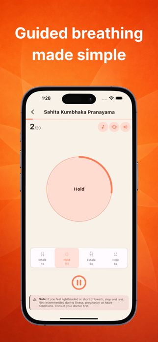 Pranayama : Breathing Exercise Screenshot 2 of 9
