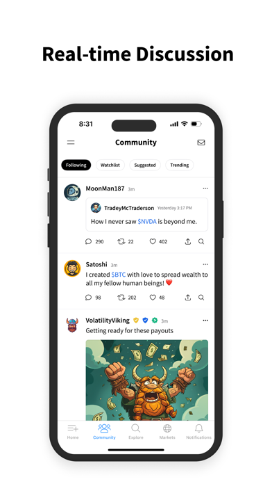 Screenshot #3 pour Stocktwits: Trading Community
