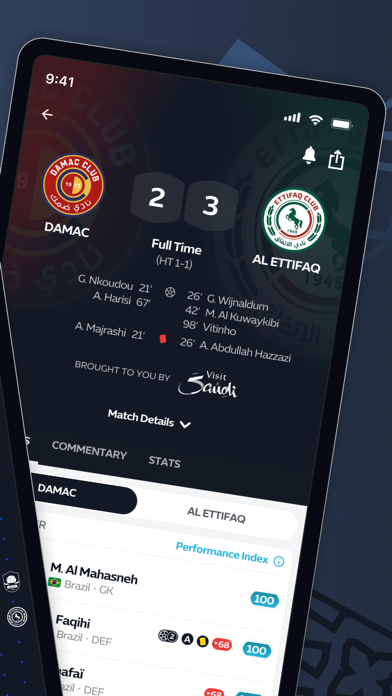 Saudi Pro League: Official App Screenshot