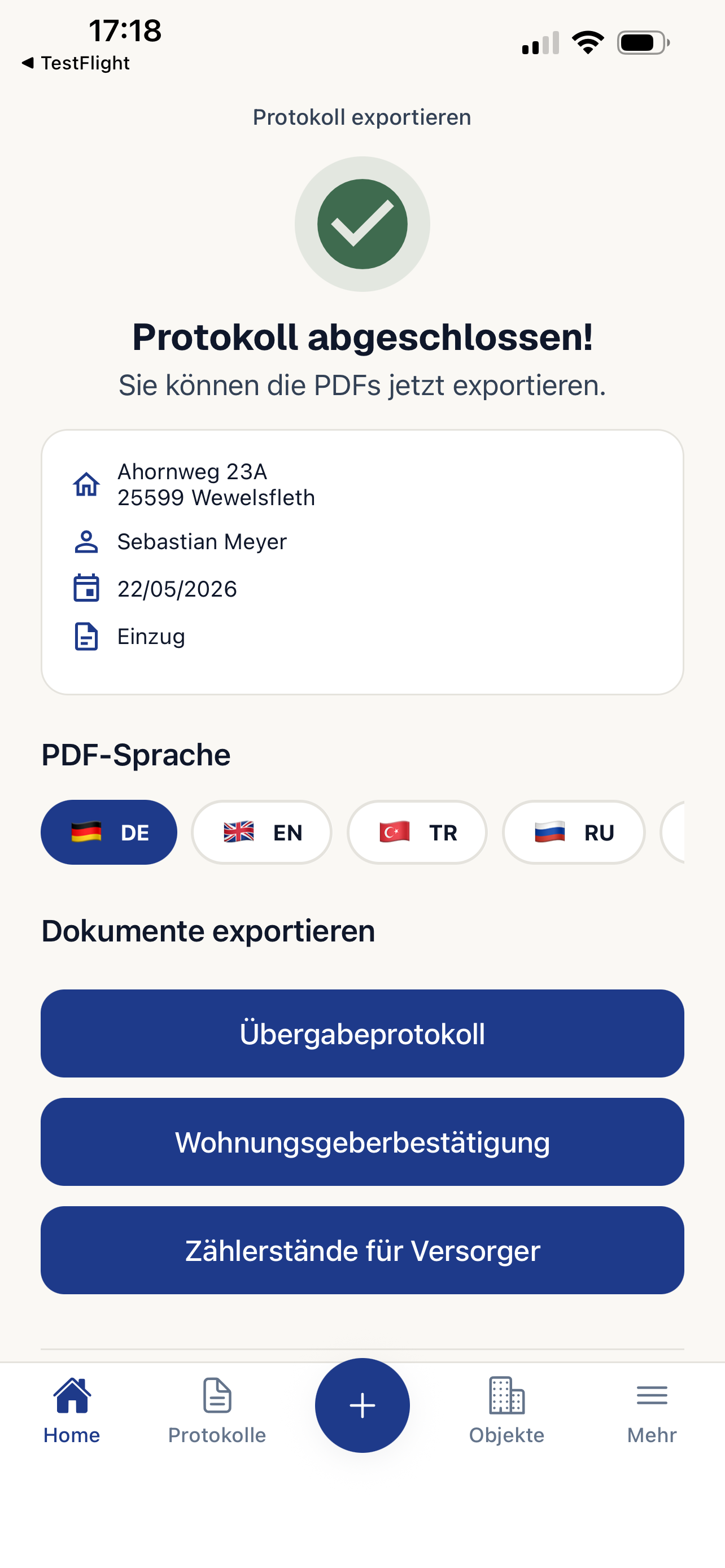 WohnungsCheck Protokoll screenshot 9