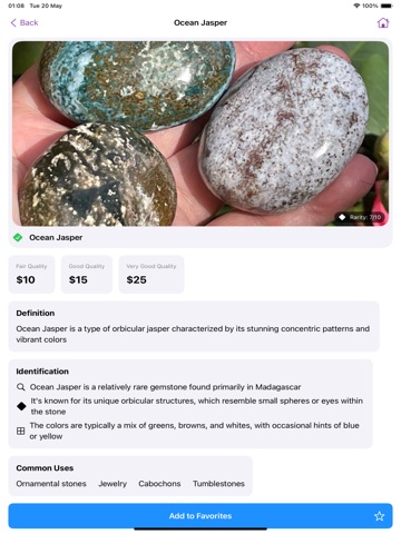 Rock Identifier: Stone Scan ID iPad screenshot