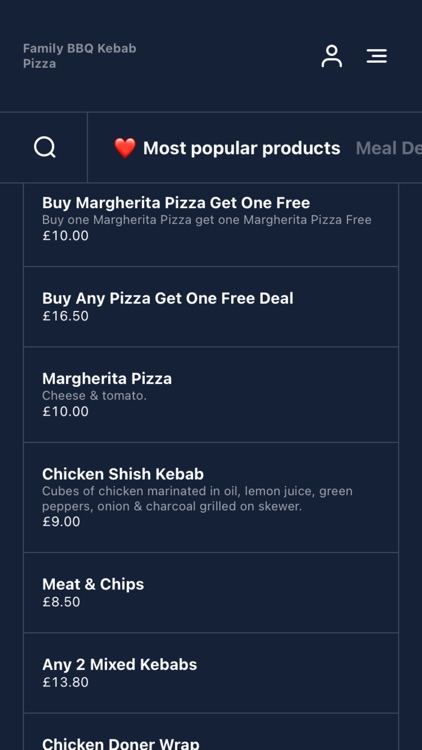 Family BBQ Kebab Pizza