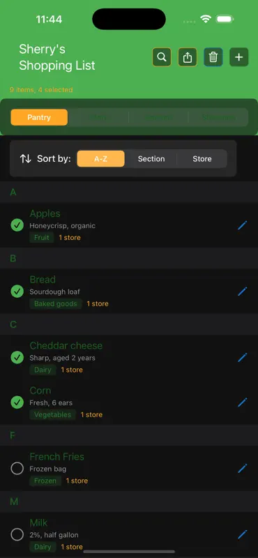 Sherry's Shopping List screenshot 6 of 7