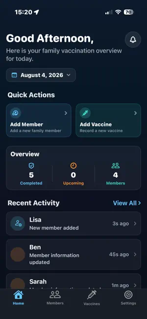 BeVax screenshot 2