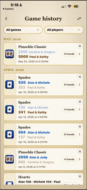 Playing Card Score Keeper ASC screenshot 2