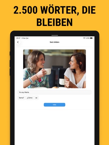 Spanische Sprache Übungen iPad screenshot