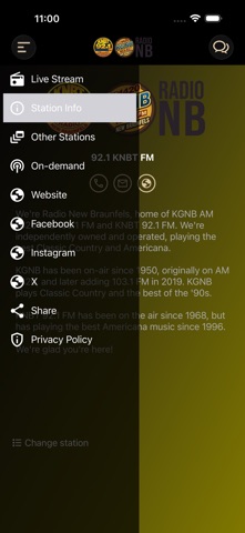 RadioNB iPhone screenshot