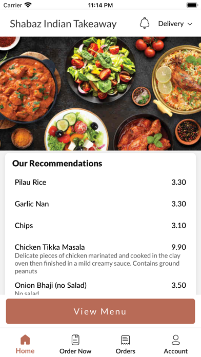 Shabaz Indian Takeaway Screenshot