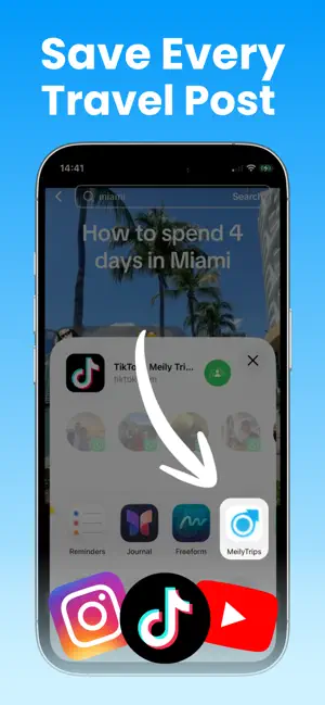 Trip Itinerary Planner - Meily screenshot 1