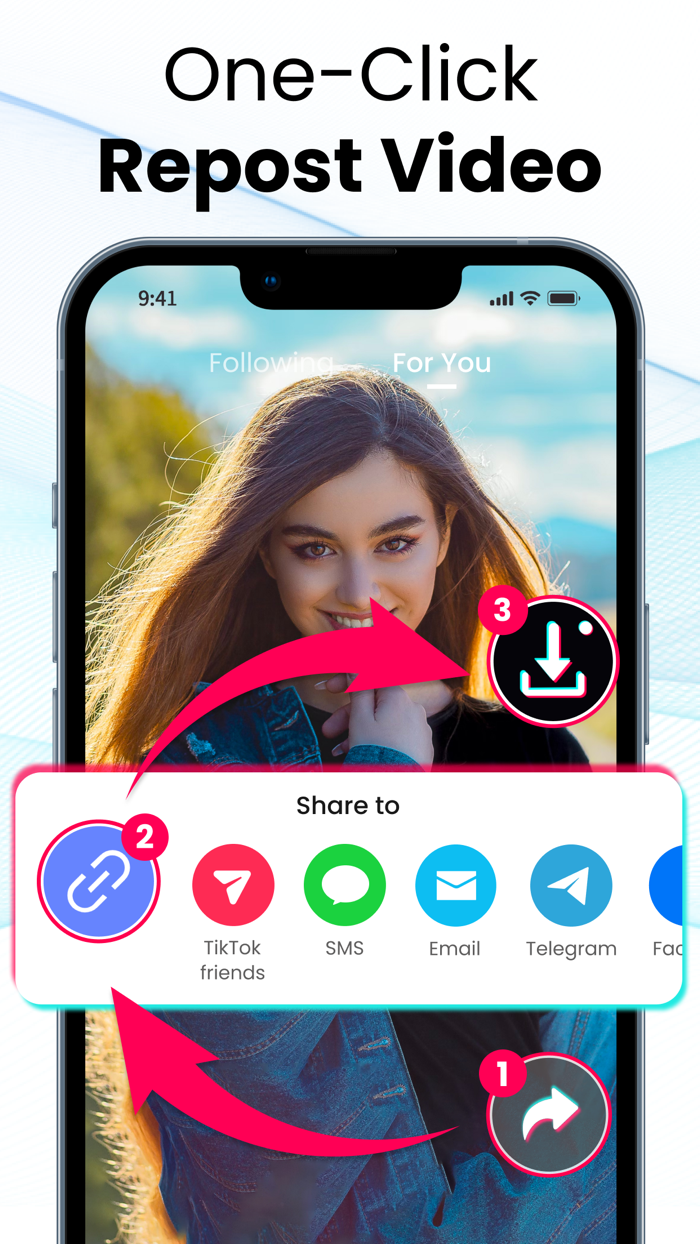 Reposter Repost, No Watermark