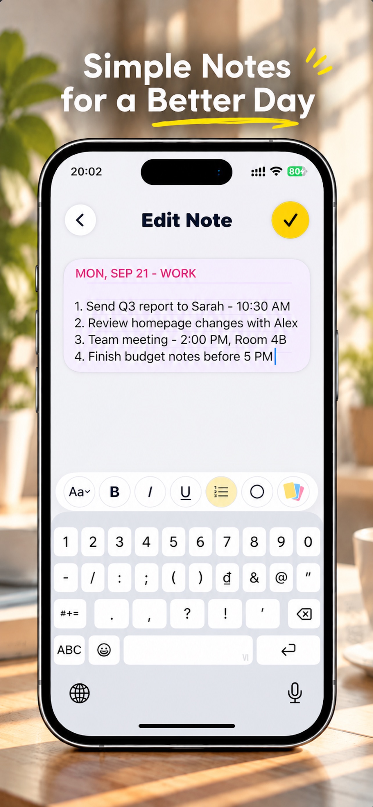 Screenshot 5 of Lock Screen Notes: Quick Pin