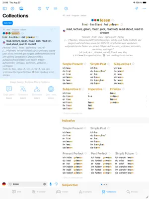 Verbs German Dictionary