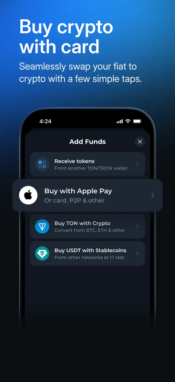Screenshot #2 pour Most trusted crypto TON wallet