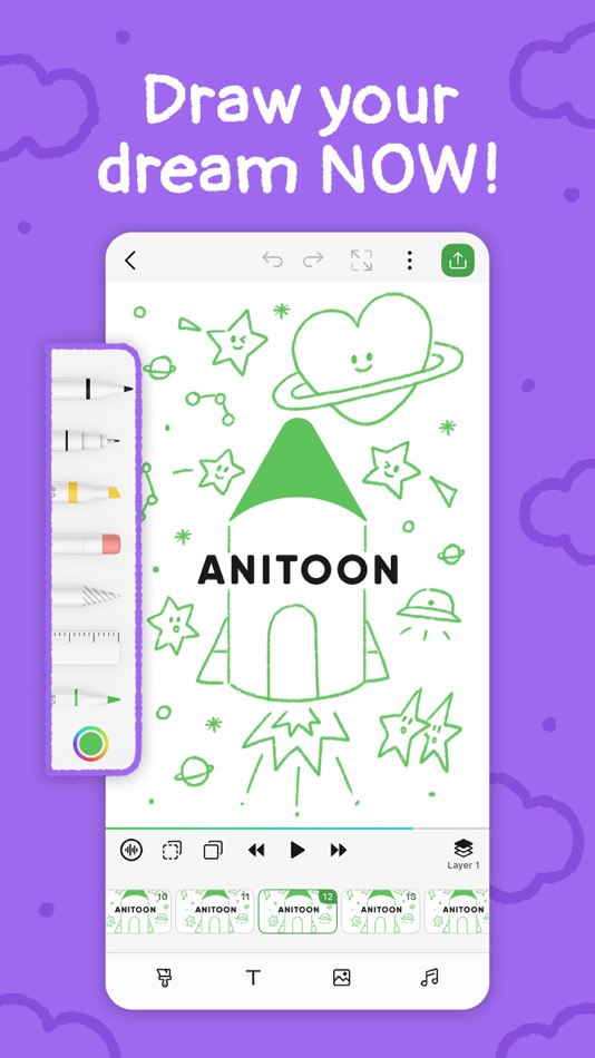 #10. AniToon: Draw Art & Animate (iOS) 由: KineMaster Corporation