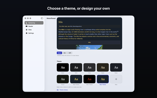 Moonflower: Dark Mode & Reader screenshot 11