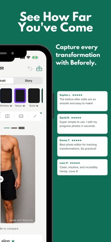 Beforely: Progress Photo Maker iPhone screenshot