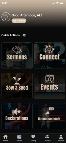 New Church of Faith iPhone screenshot