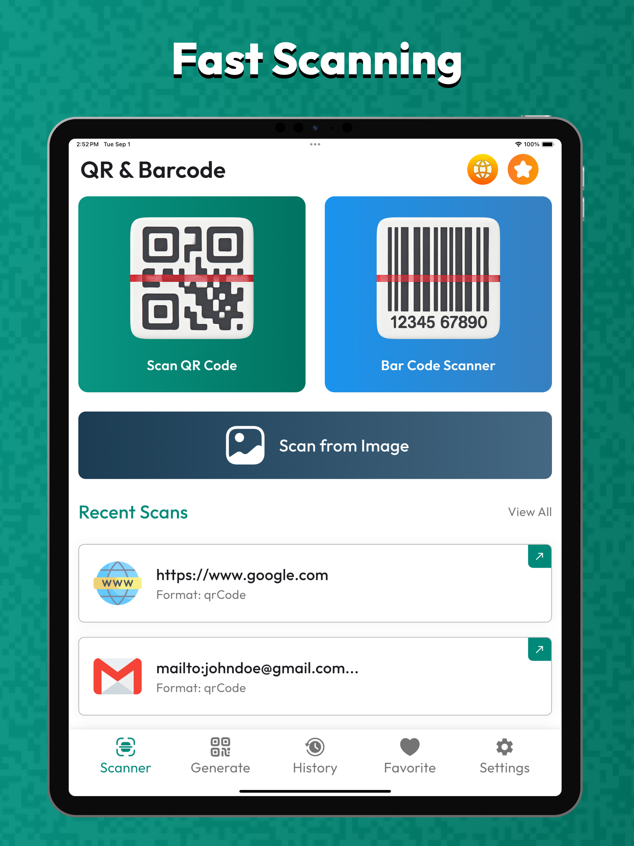 QR Code & Barcode Scanner Pro* screenshot 9