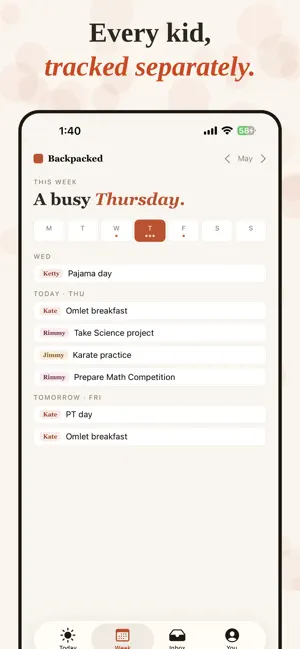 Backpacked Family Organizer screenshot 2