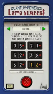 quantum powered lotto numbers iphone screenshot 1