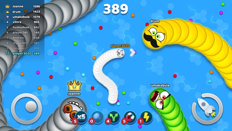 Snakes Zone .io - Worms Game screenshot-3
