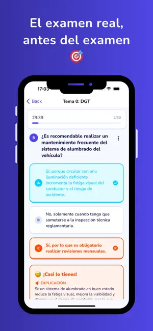 Test DGT 2026 - Aprobify iPhone screenshot 5