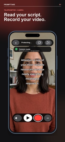 PromptTake: Teleprompter Screenshot 1 of 6
