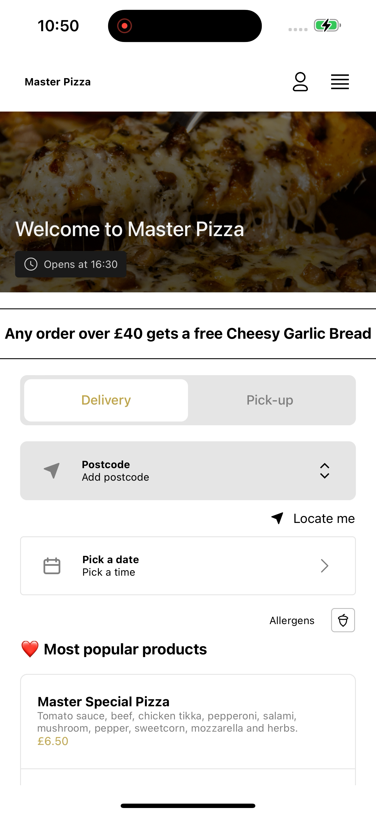 Master Pizza Holmfirth screenshot 6