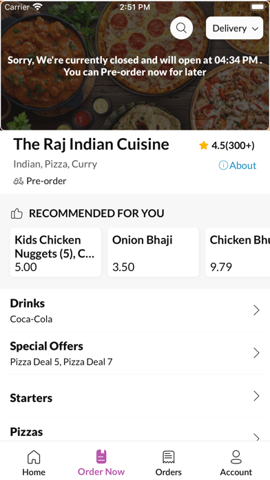 The Raj Indian Cuisine Screenshot
