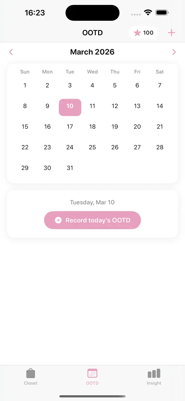 #1. OOTDTracker (iOS) بواسطة: MARJATTA NIEMINEN