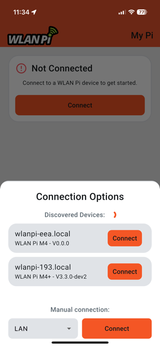 WLAN Pi App Screenshot 1 of 4