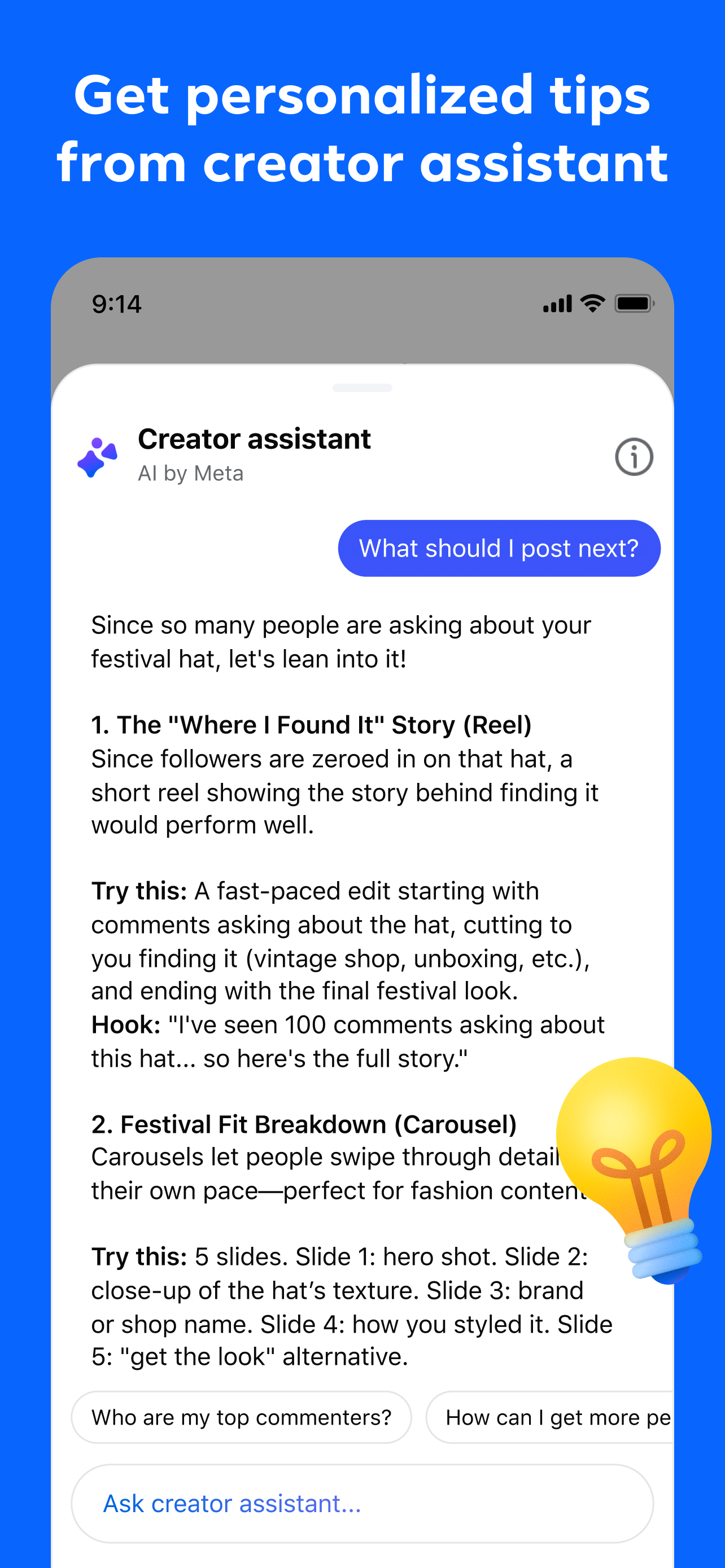 Facebook Creator Studio App Store screenshot