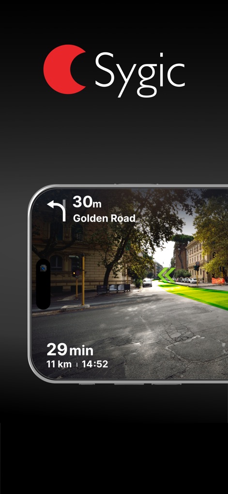 Sygic GPS Navigation & Maps - Experience augmented reality navigation with an intuitive overlay of upcoming turn instructions directly on the live camera view.