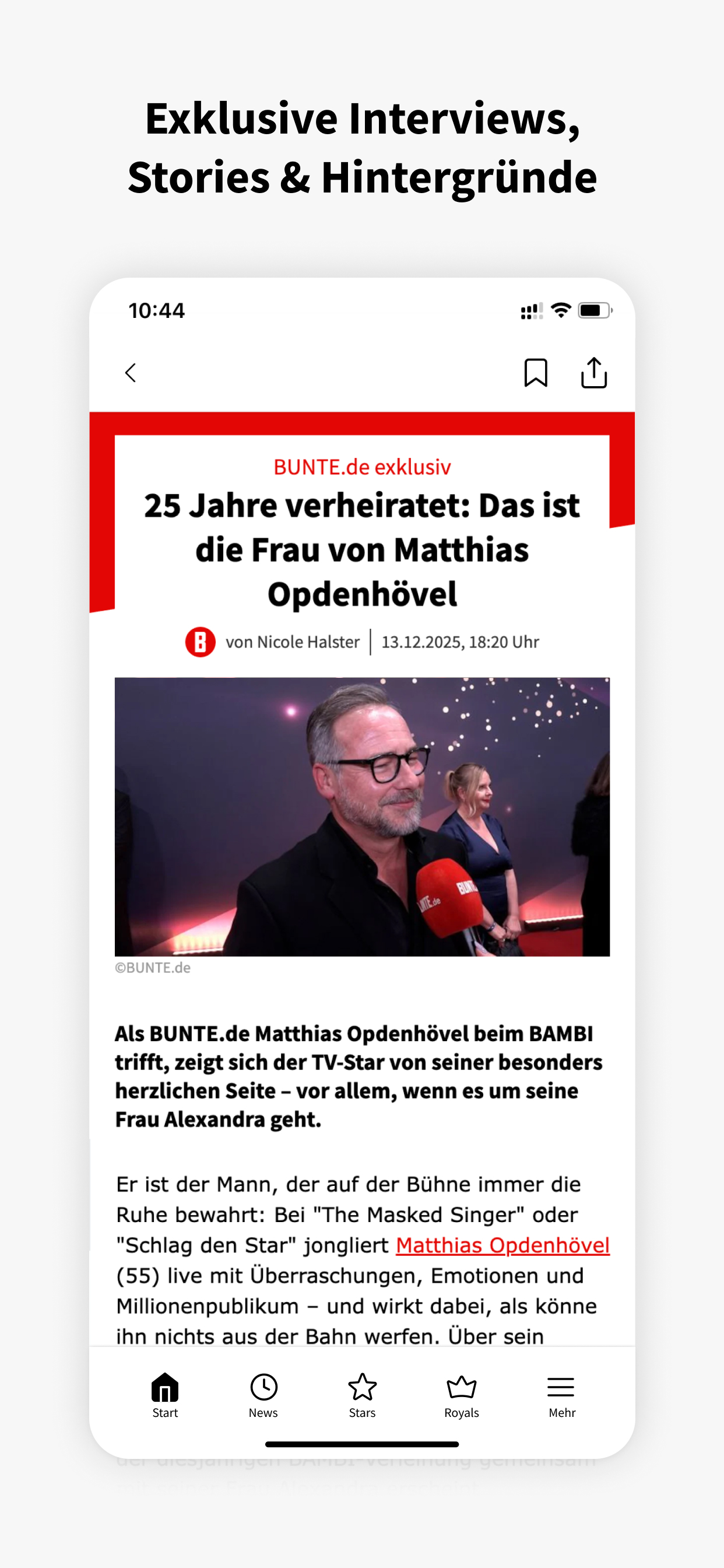 BUNTE.de – Stars & Royals News