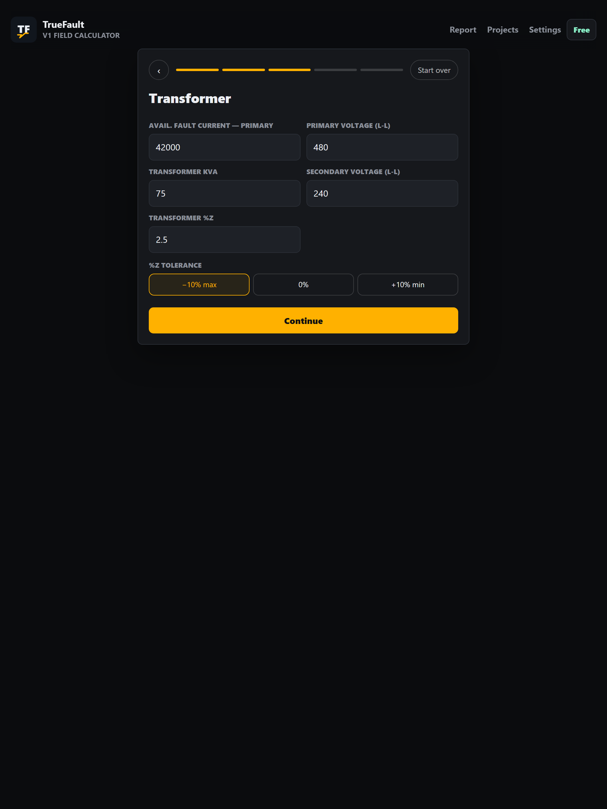 TrueFault: Fault Current Calc screenshot 8