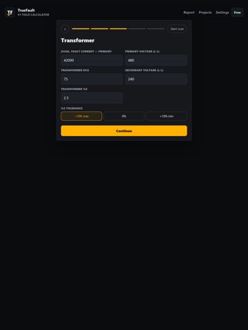 TrueFault: Fault Current Calc iPad screenshot
