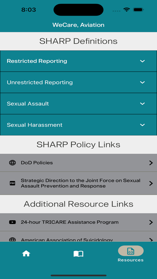 #3. WeCare, Aviation (iOS) 由: TRADOC Mobile