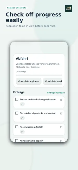 Camper Checkliste screenshot 3