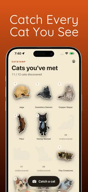 CatStamp: Cat Collector Game screenshot 1