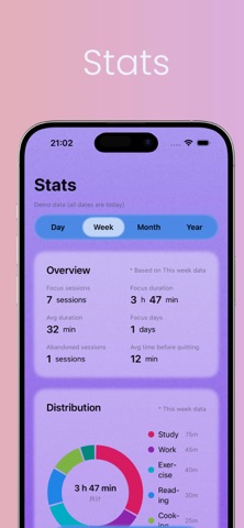 Fluffy Focus - Focus timer Screenshot 4 of 5