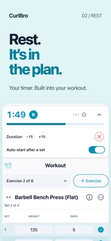 CurlBro: Workout Tracker Screenshot 2 of 7