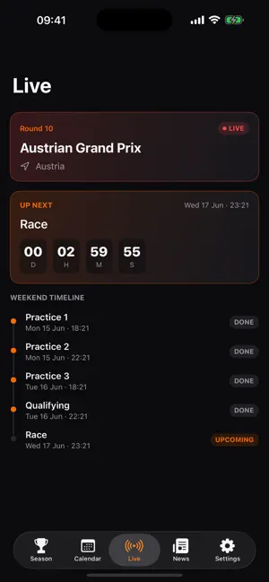 OutLap: Grand Prix Tracker screenshot 2