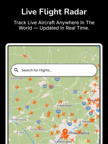 Flight Radar Tracker iPad screenshot