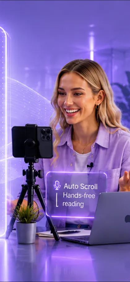 Screenshot 5 di 6 di Teleprompter - Videos Prompter