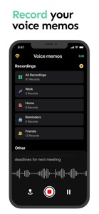 Voice Memos: AI Audio Recorder screenshot #2 for iPhone