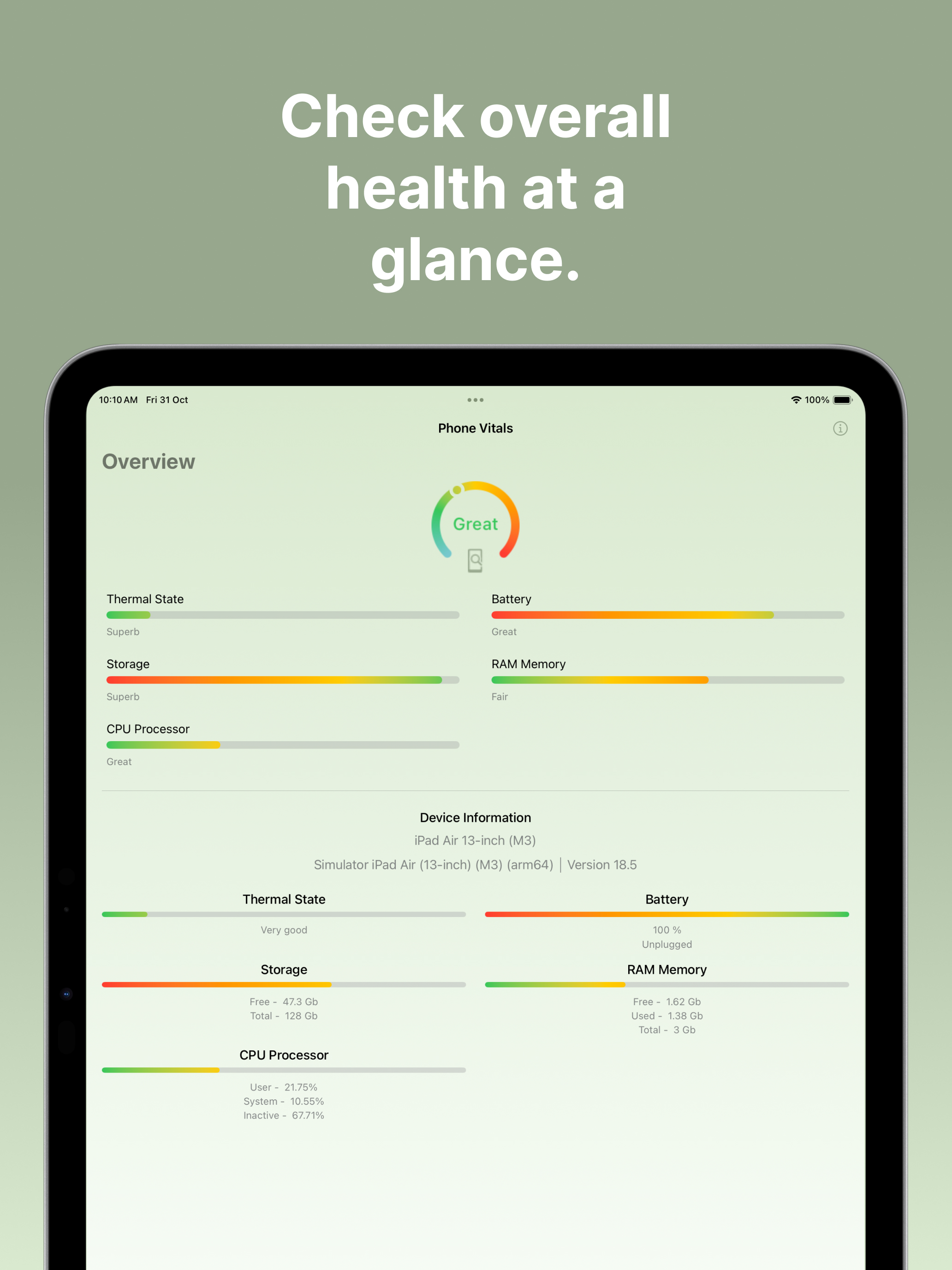 Phone Vitals